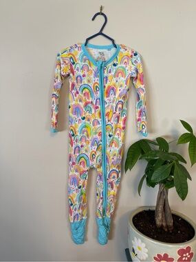 Birdie Bean Rainbow Footie 12-18 months